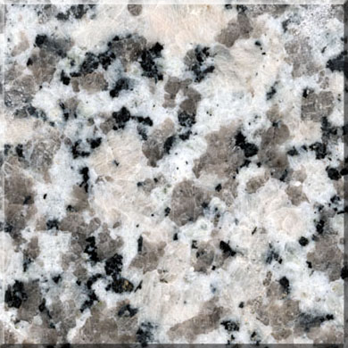 Arctic White granite color sample — Kempner Monuments