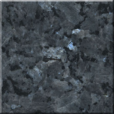 Blue Pearl granite color sample — Kempner Monuments